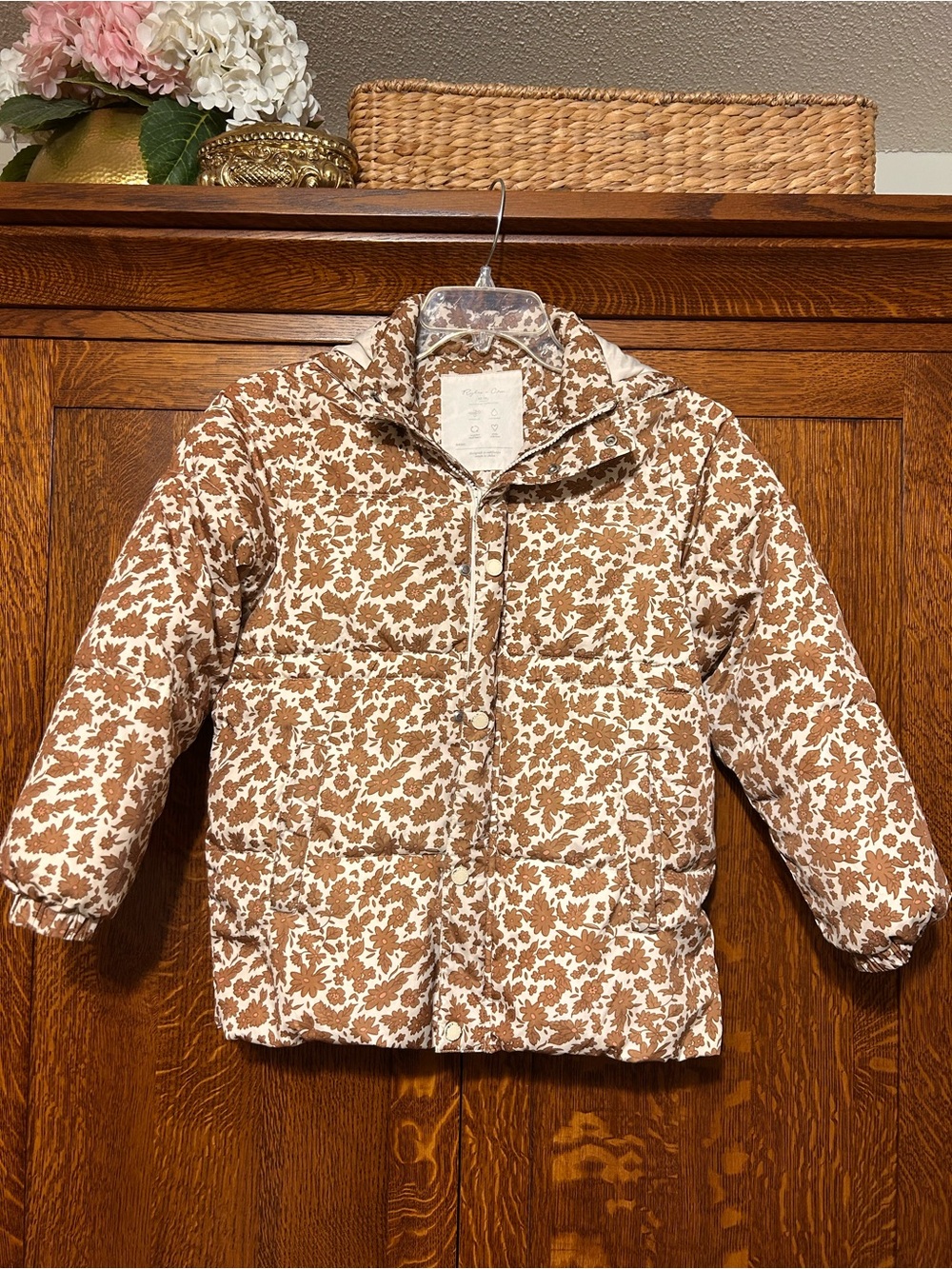 Rylee & Cru floral winter coat 10-12